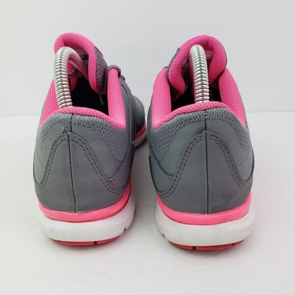 Nike Flex Trainer 5 Womens Size 9 Gray Pink Running Sneaker Shoes 724858-003 - Picture 6 of 9